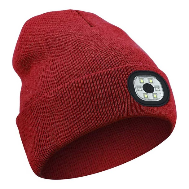 Image of Led Beanie in Red