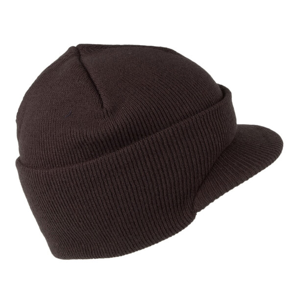 Image of Visor Knit Hat in Brown