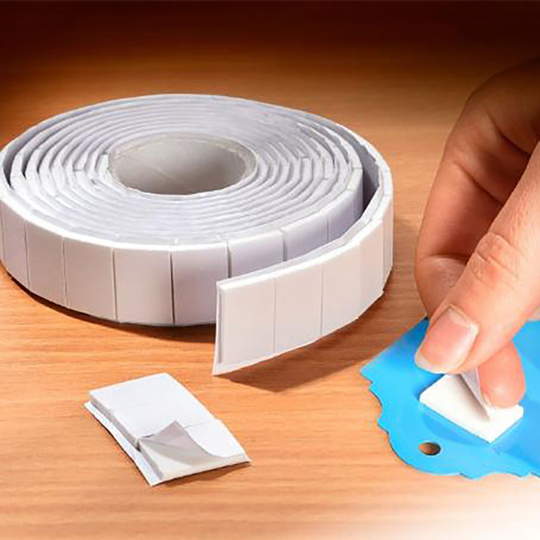 Easylife 155 Sided Adhesive Pads Set Of 3, Size Double